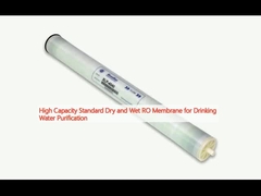 Membrana RO seca y húmeda estándar de alta capacidad para purificación de agua potable