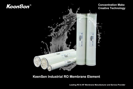 Desalinización de agua de mar SW-8040HF Membrana de ósmosis inversa de agua de mar Alto rechazo 99,80% y gran flujo de permeación 9000GPD